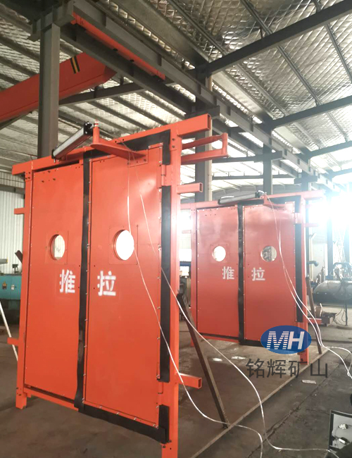对开式双向无压风门